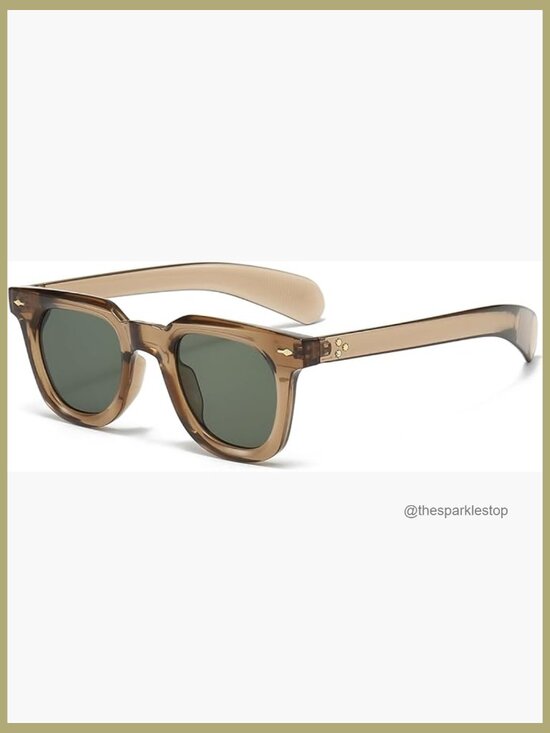 Thick Frame Square Sunglasses with HD UV400 Lenses main image 4